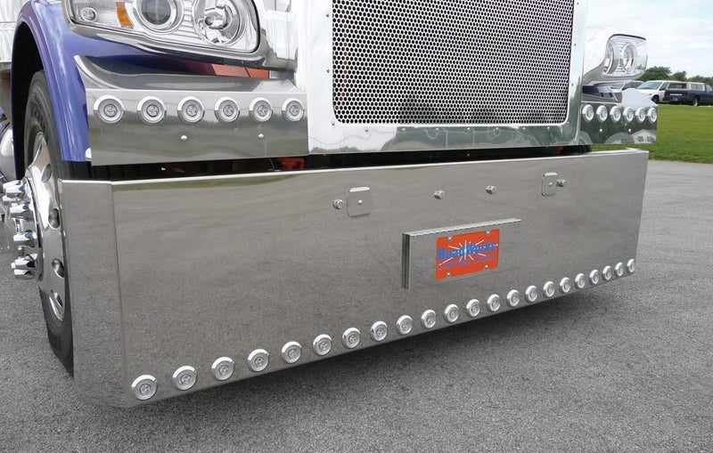 RoadWorks | Stainless Steel Spring Mount Tow Pin Covers for Peterbilt 388/389 | 30770 - Image 1